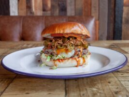 Halal smash burger at Habaneros Willesden Green